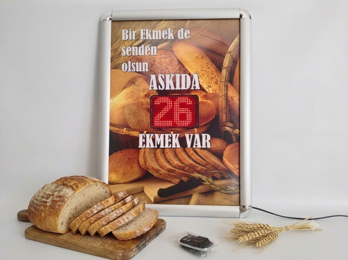 Askıda Ekmek Led Sayıcı (uzaktan Kumandalı) MODEL-2
